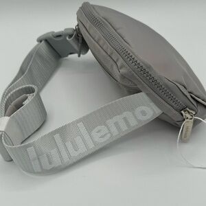 Lululemon 1L Everywhere Belt Bag Gray with logo strap